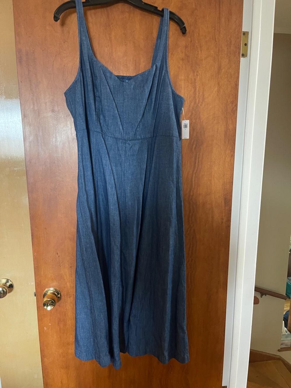 Old Navy Denim Midi Dress in Blue